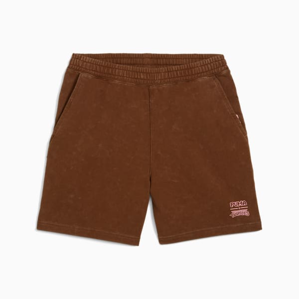 PUMA x TEENAGE MUTANT NINJA TURTLES Men's Relaxed Fit  7" Shorts, Chocotart, extralarge-IND